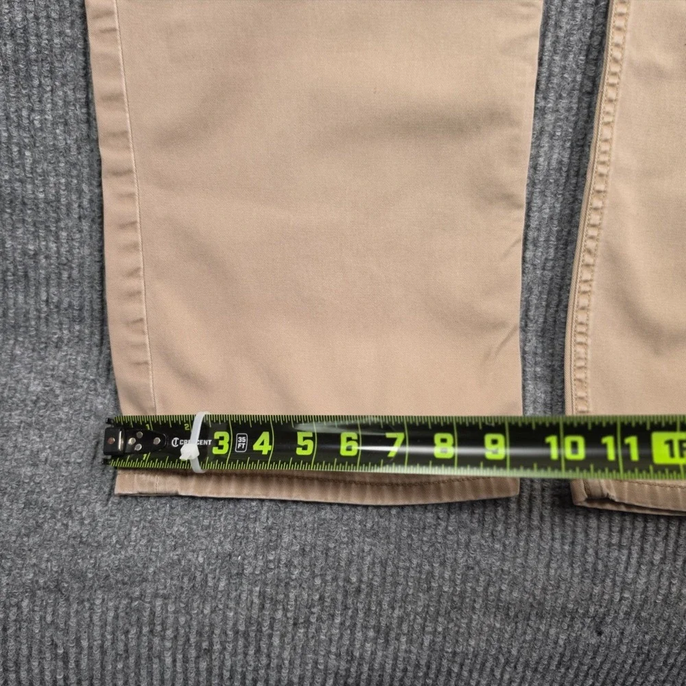 Polo Ralph Lauren Straight 650 Pants Mens 42x32 Khaki Tan Cotton Denim Style Y2K